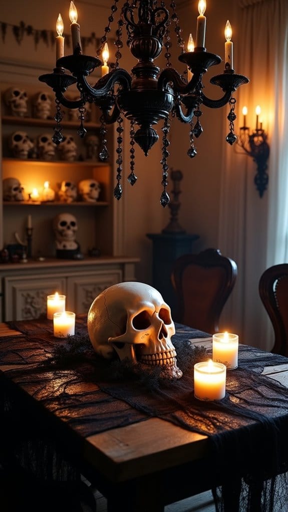 spooky skulls for halloween decor
