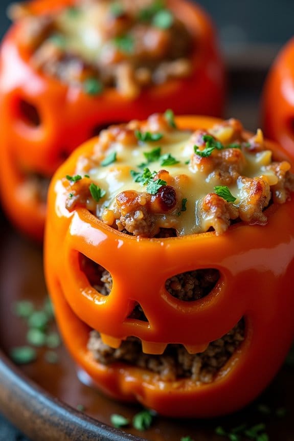 spooky stuffed peppers recipe