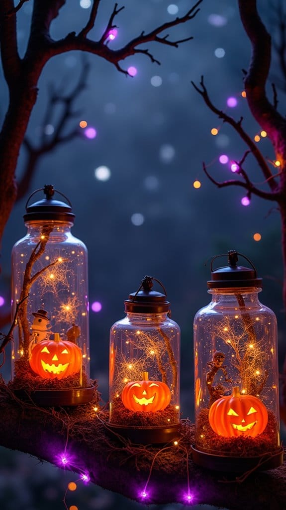 spooky terrarium lantern ambiance