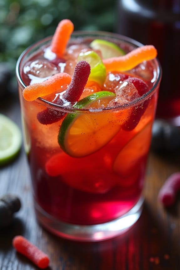 spooky vibrant halloween punch