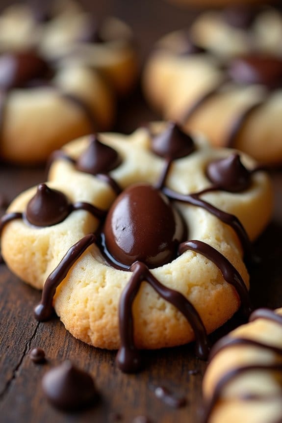 spooky werewolf paw print cookies