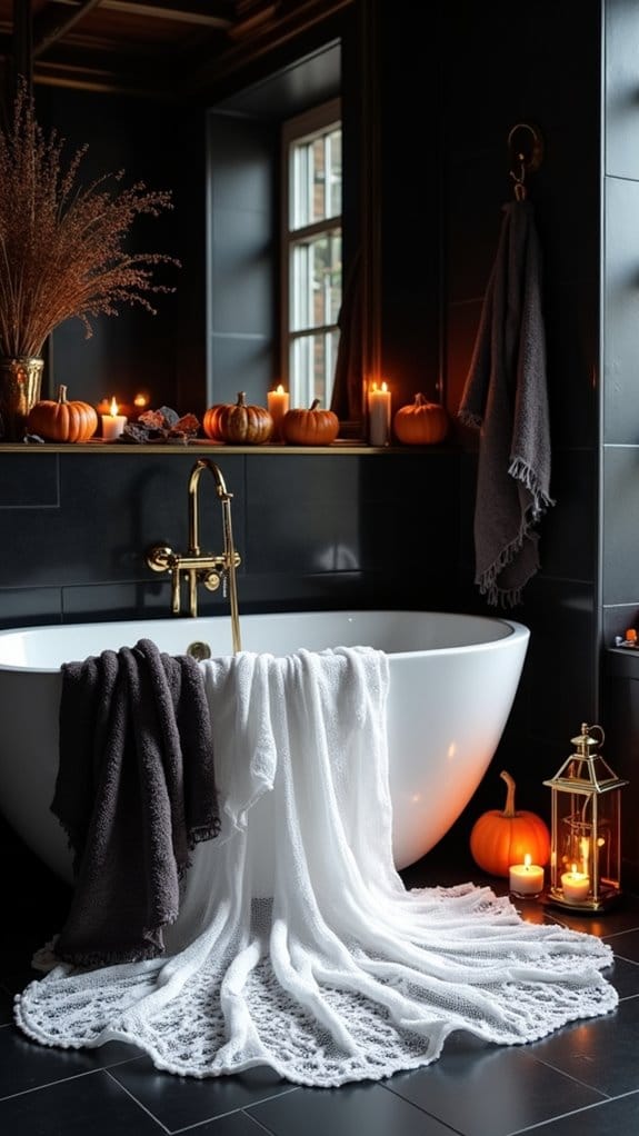 spooky whimsical bathroom accents