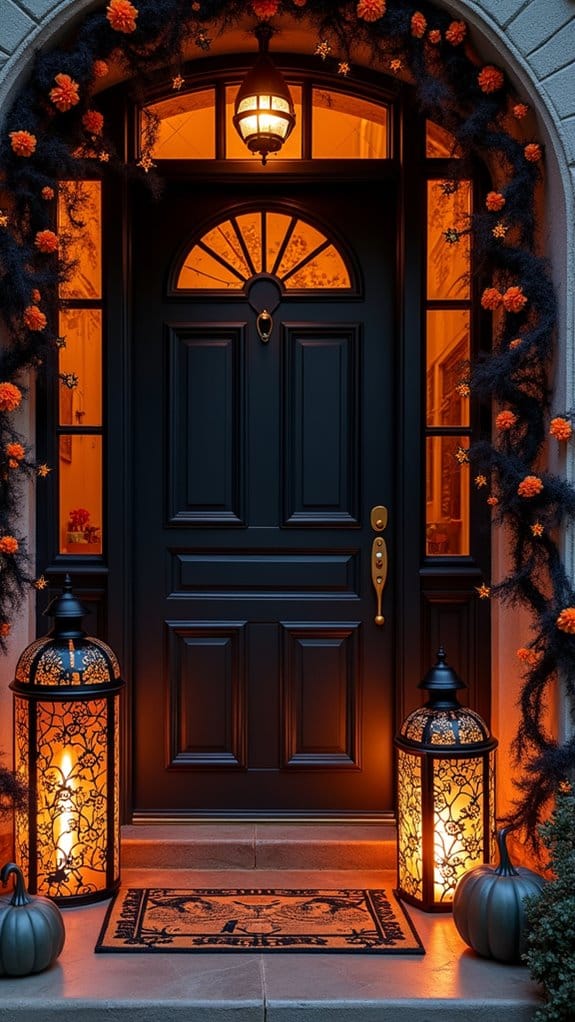 stylish lanterns create ambiance