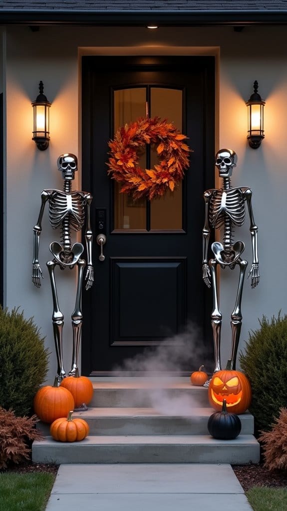 stylish skeletons enhance decor