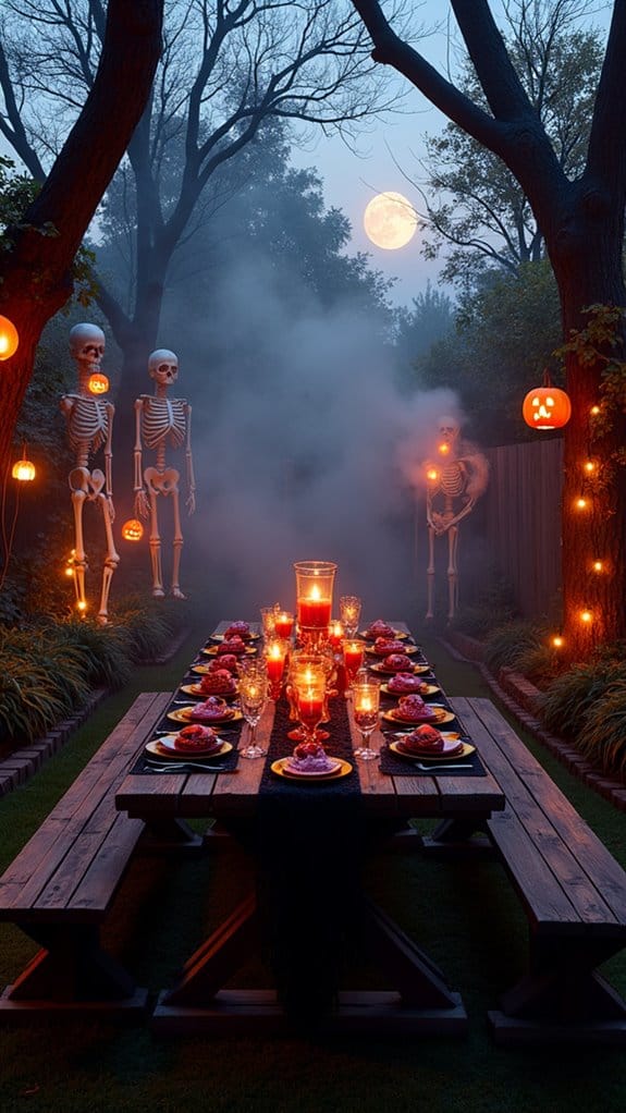 themed halloween party setup