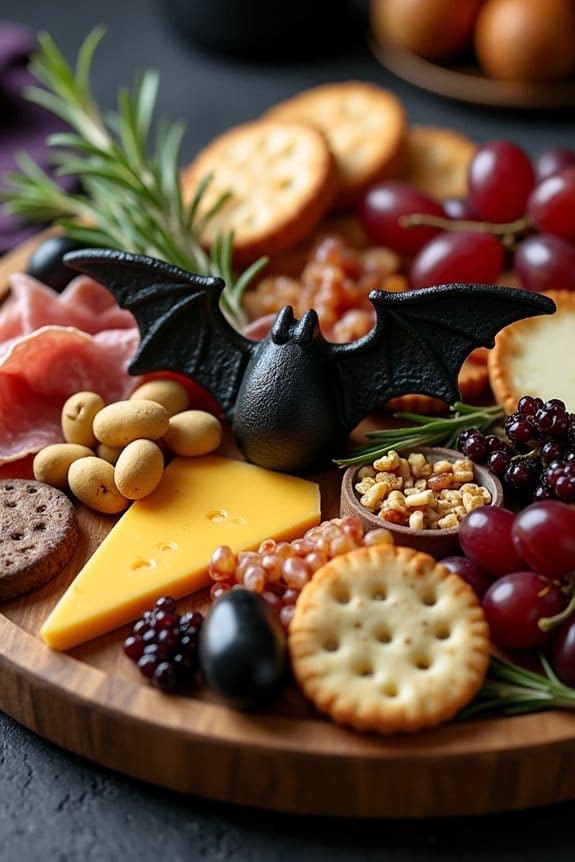 vampire bat cheese platter
