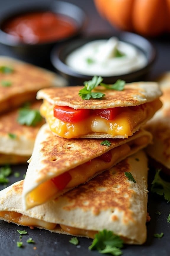 vampire fang quesadillas recipe