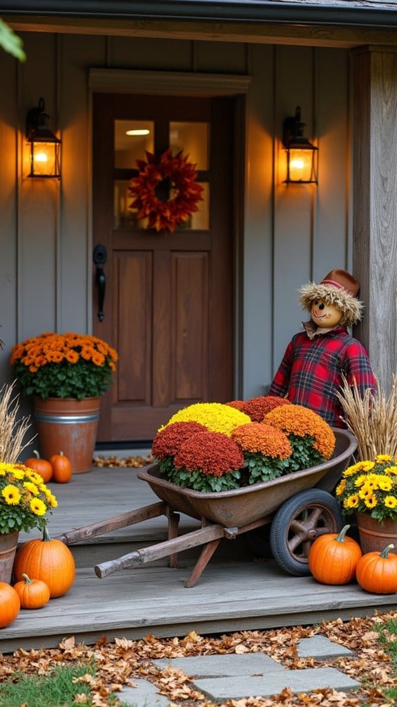 vibrant fall floral arrangements