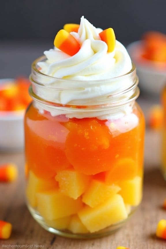 vibrant halloween fruit cups