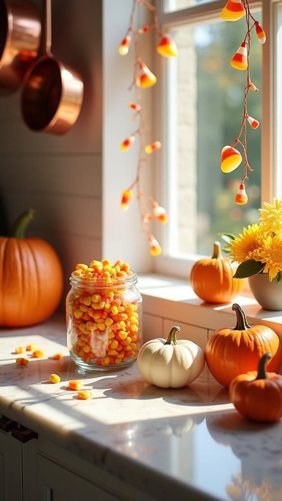 vibrant halloween kitchen decor