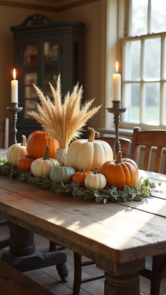 vintage autumn pumpkin decor