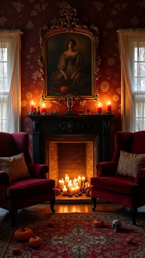 vintage halloween decor elements