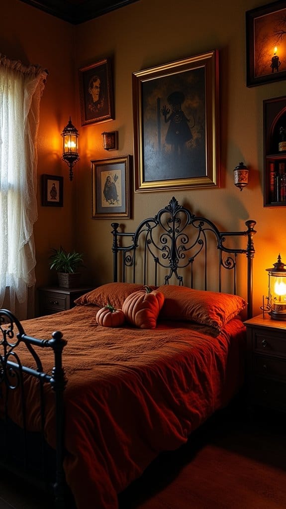 vintage halloween decor prints