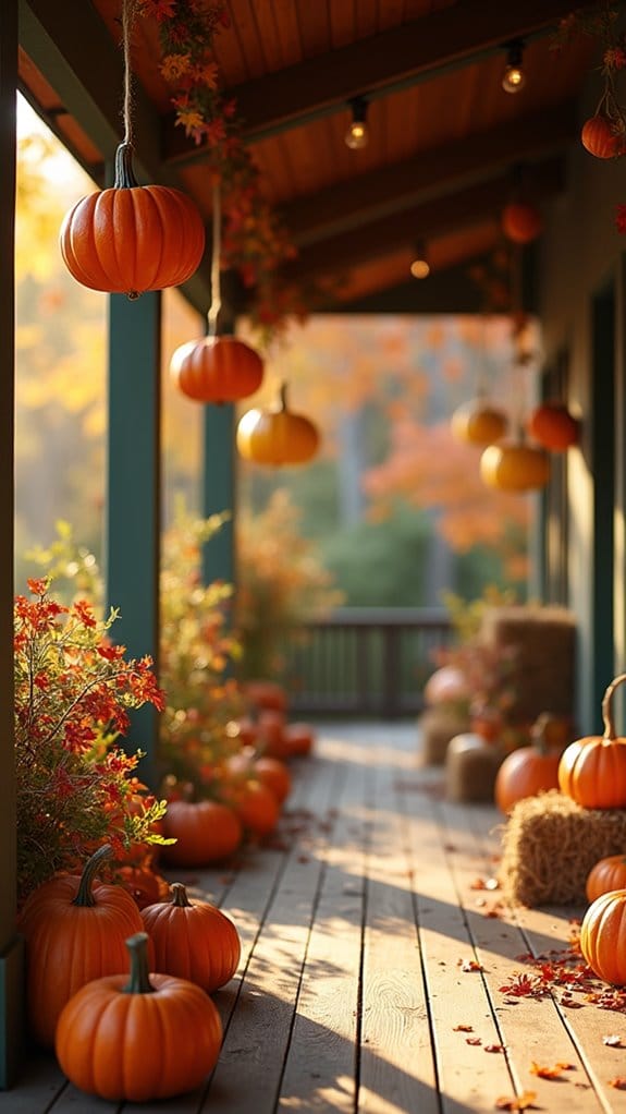 whimsical autumn outdoor decor