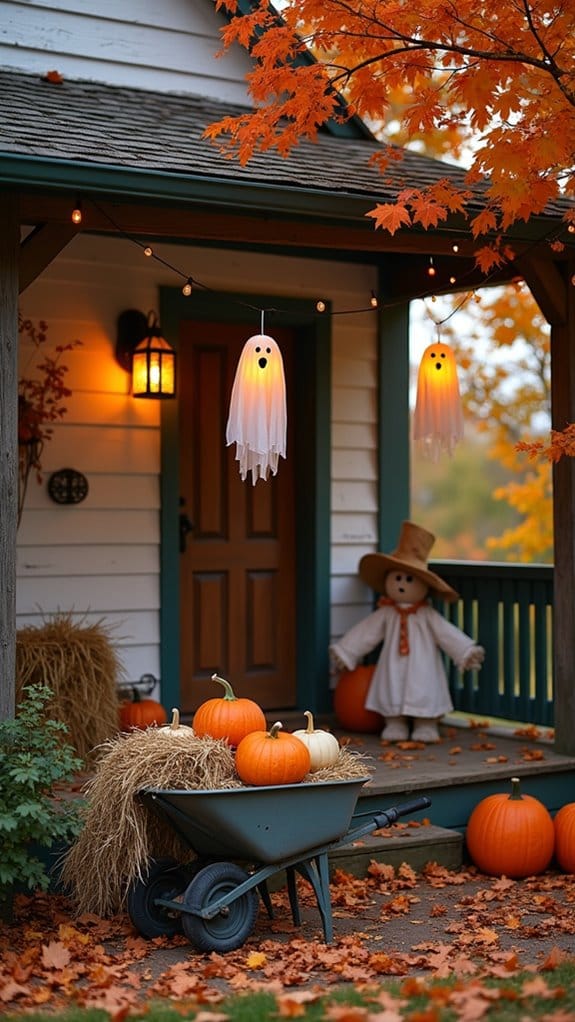 whimsical glowing ghost decorations