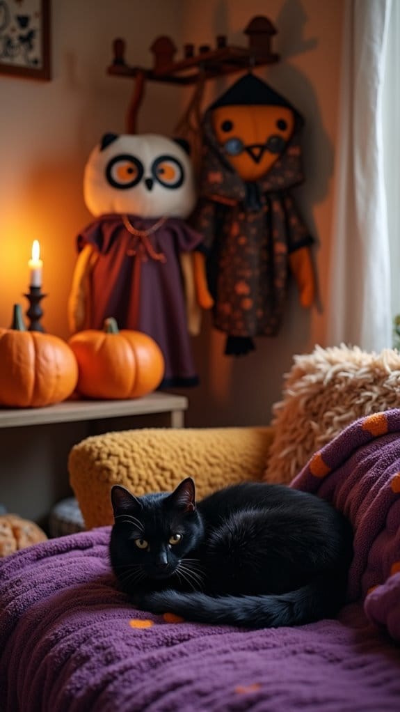 whimsical halloween animal decor