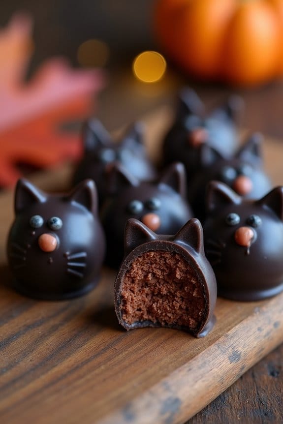 whimsical halloween chocolate truffles