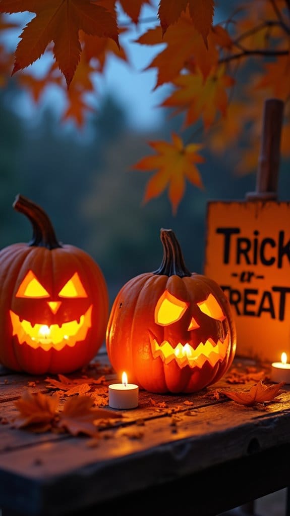 whimsical halloween decoration sign