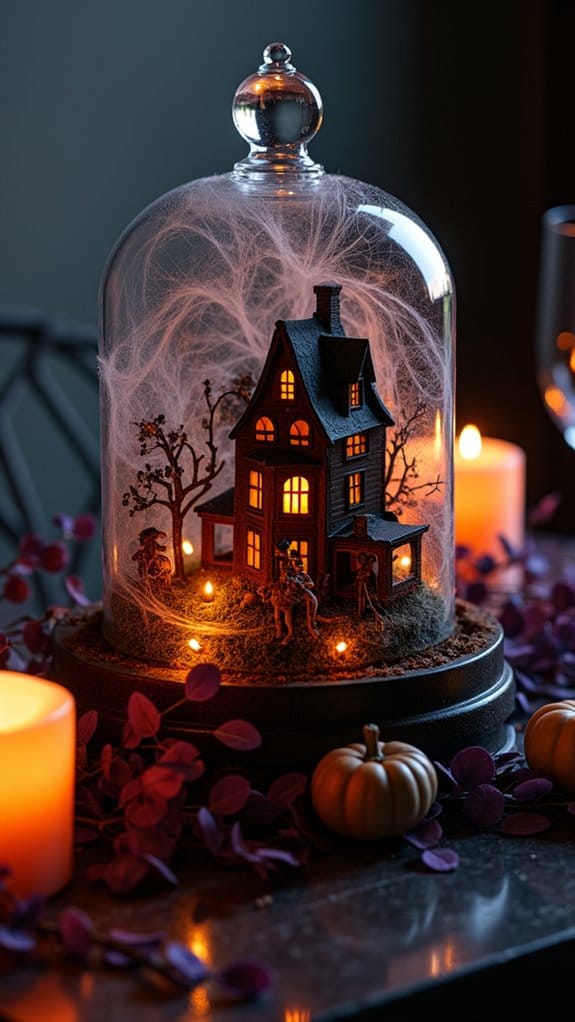 whimsical halloween terrarium creation