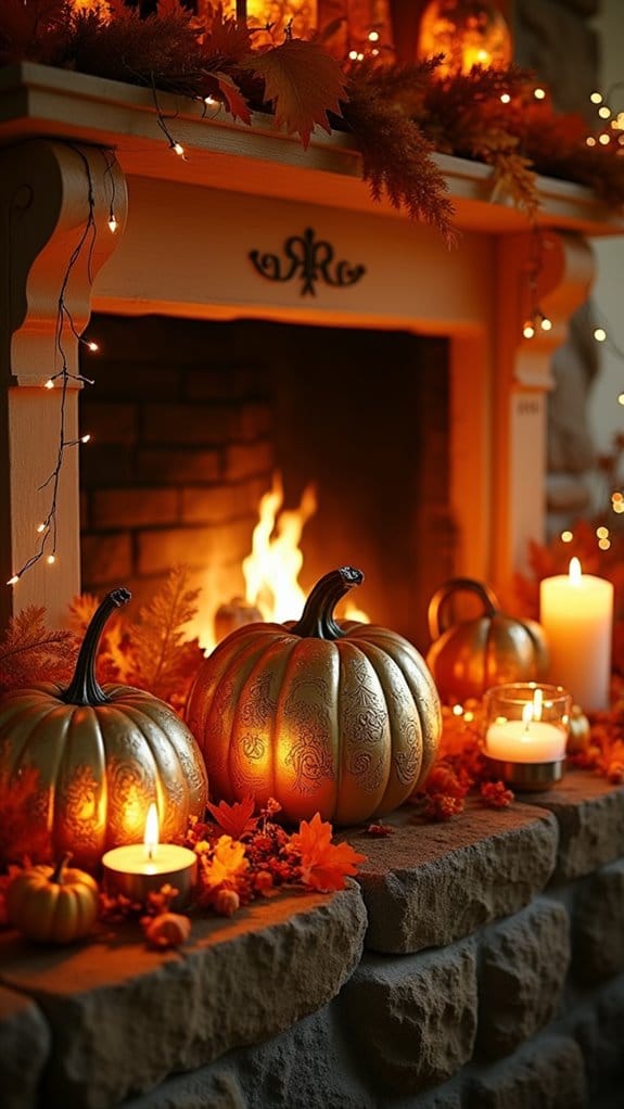 whimsical pumpkin decor displays
