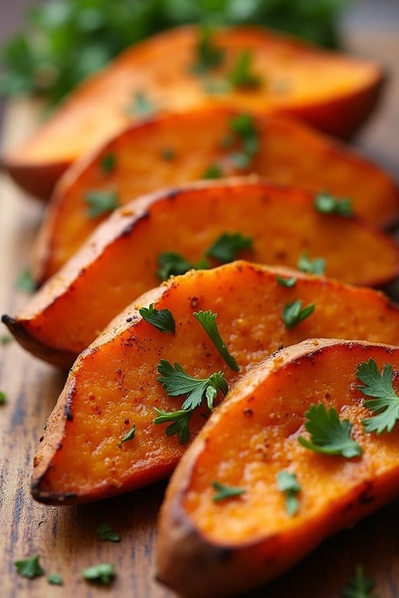 wickedly whimsical sweet potato wedges