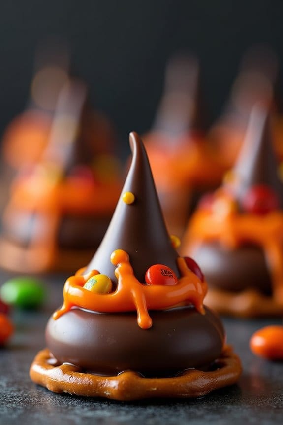 witch hat pretzel bites