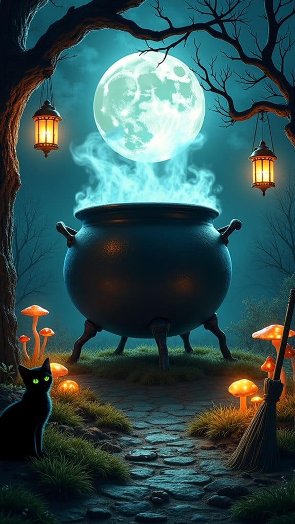 witch s brew cauldron centerpiece