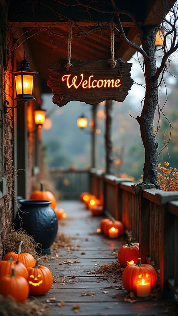 witchy halloween welcome signs