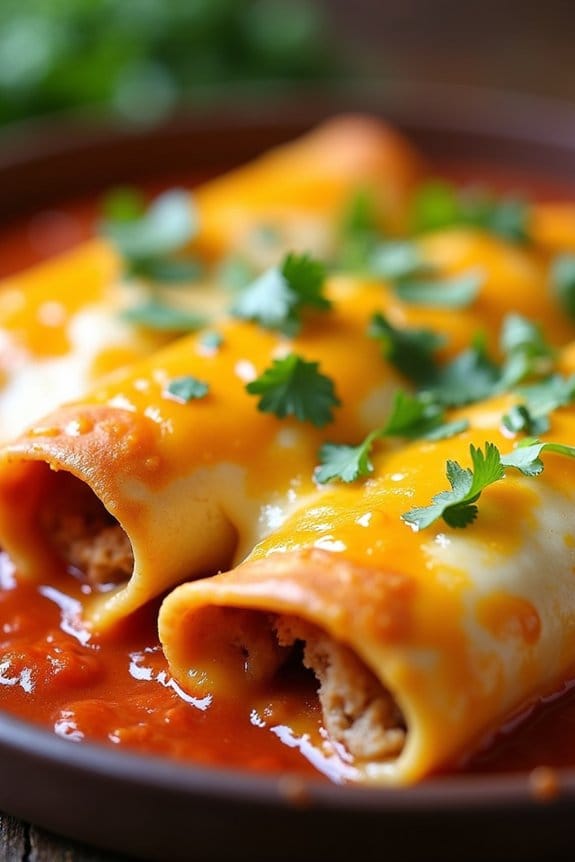 cheesy turkey enchiladas recipe