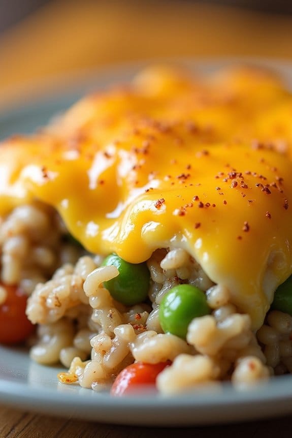 cheesy turkey rice casserole
