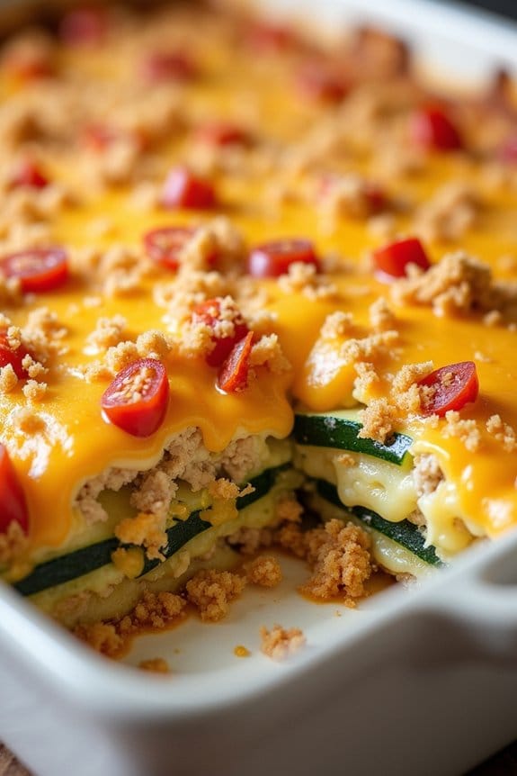cheesy turkey zucchini casserole