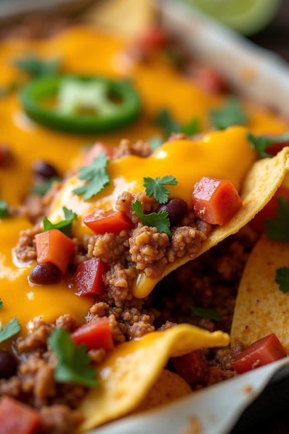 chili cheese turkey nachos