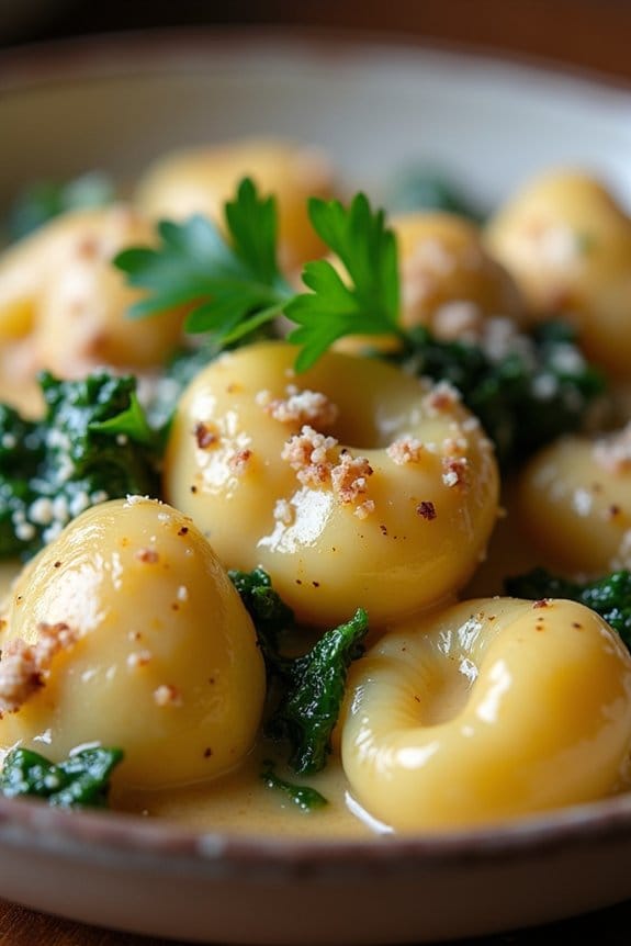 comforting creamy turkey gnocchi
