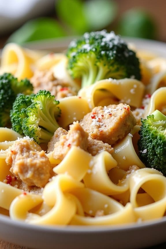 creamy turkey broccoli pasta