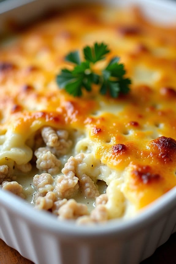 creamy turkey cauliflower casserole