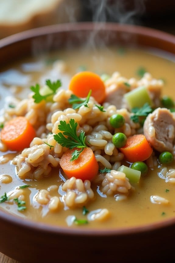 creamy turkey wild rice soup
