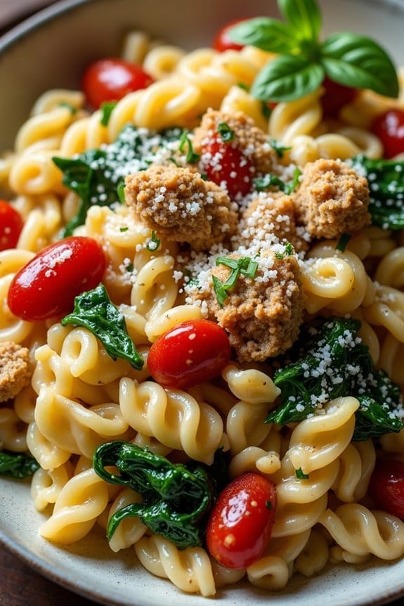 creamy tuscan turkey orzo
