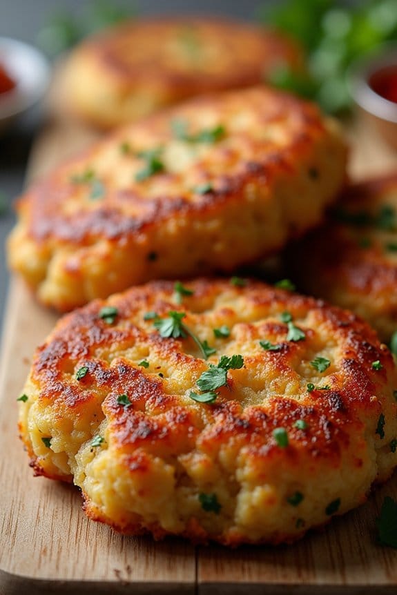 crispy turkey potato patties