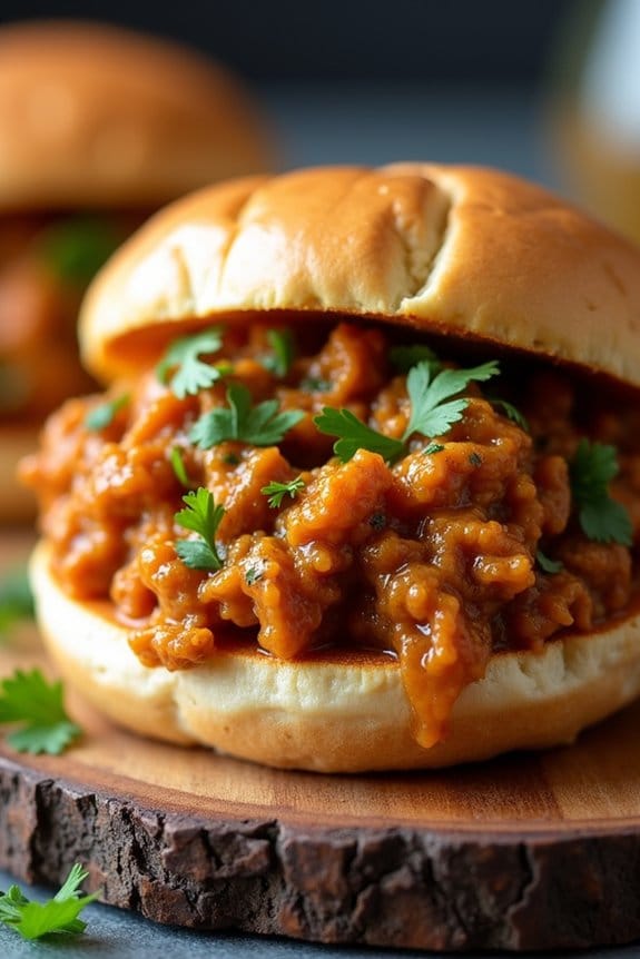 curry spiced turkey sloppy joes