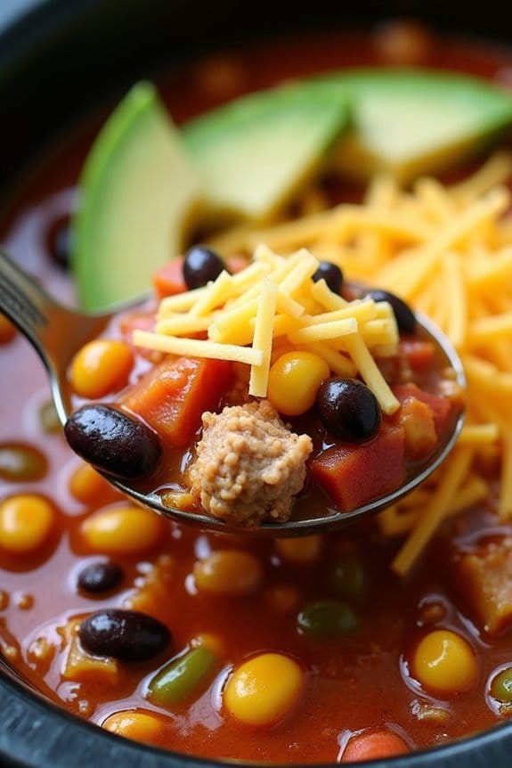 delicious hearty taco soup