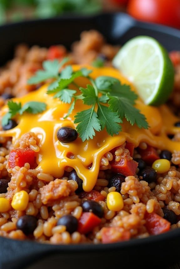 flavorful one pan turkey skillet
