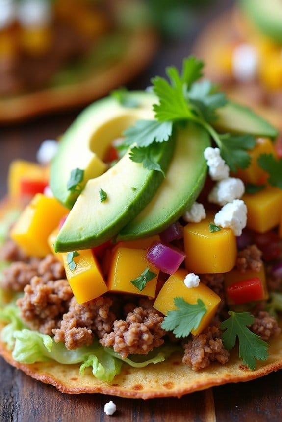 flavorful summer turkey tostadas