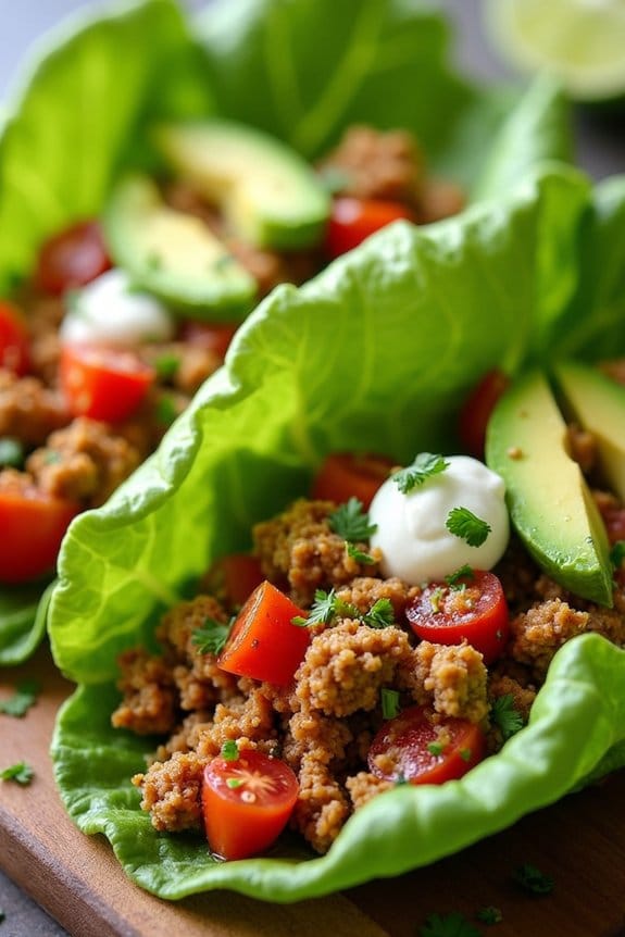 flavorful turkey lettuce wraps