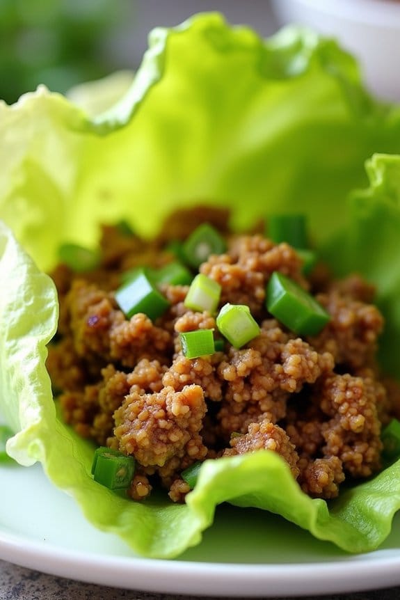flavorful turkey lettuce wraps