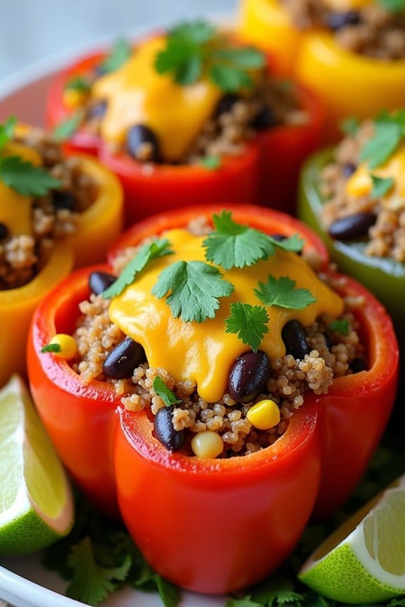 flavorful turkey stuffed peppers