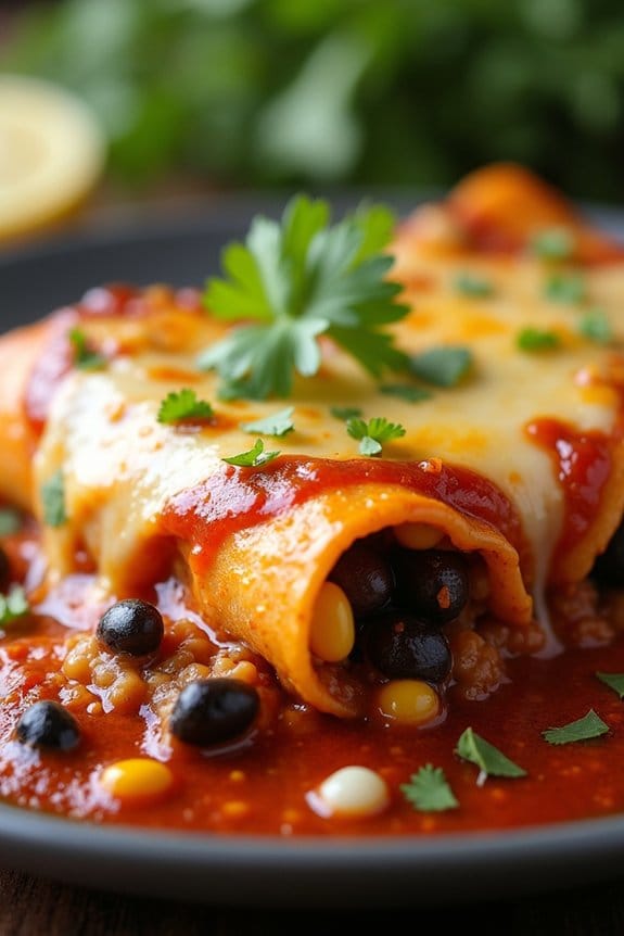 freezer friendly turkey enchiladas