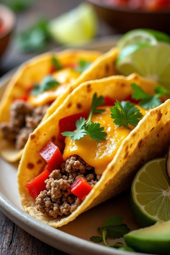ground turkey pepper tacos