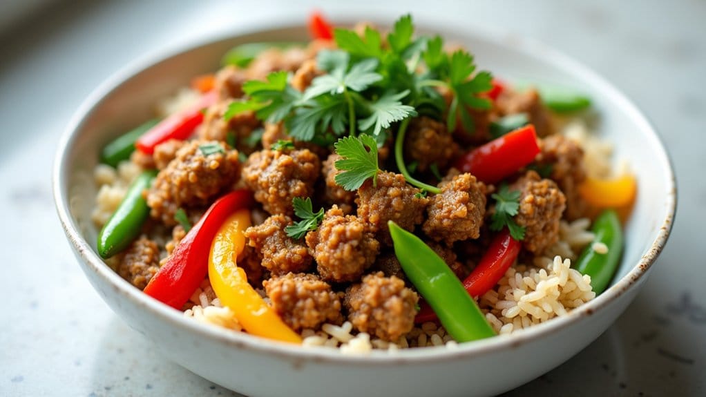 ground turkey stir fry