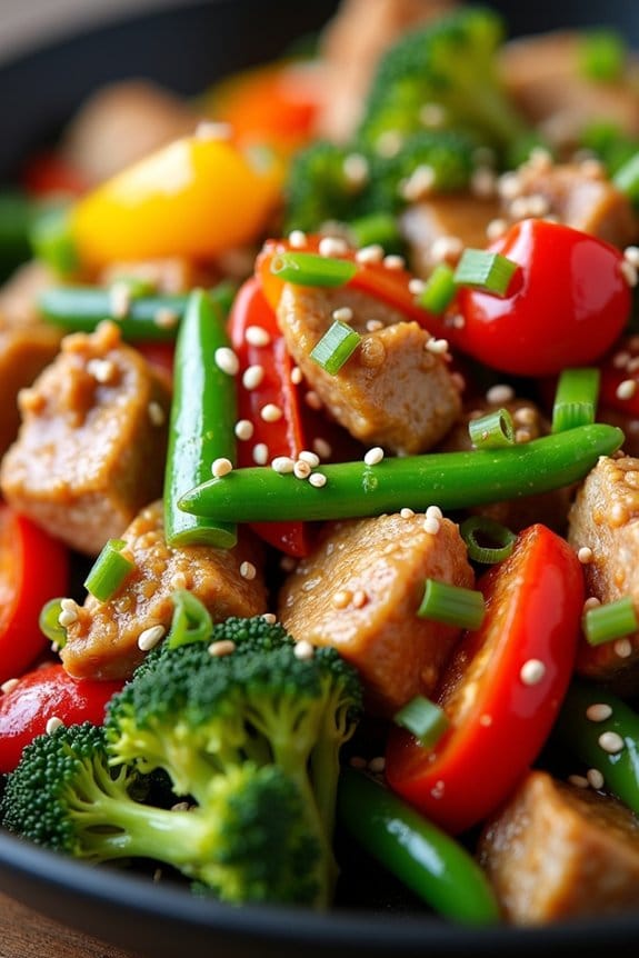 ground turkey vegetable stir fry