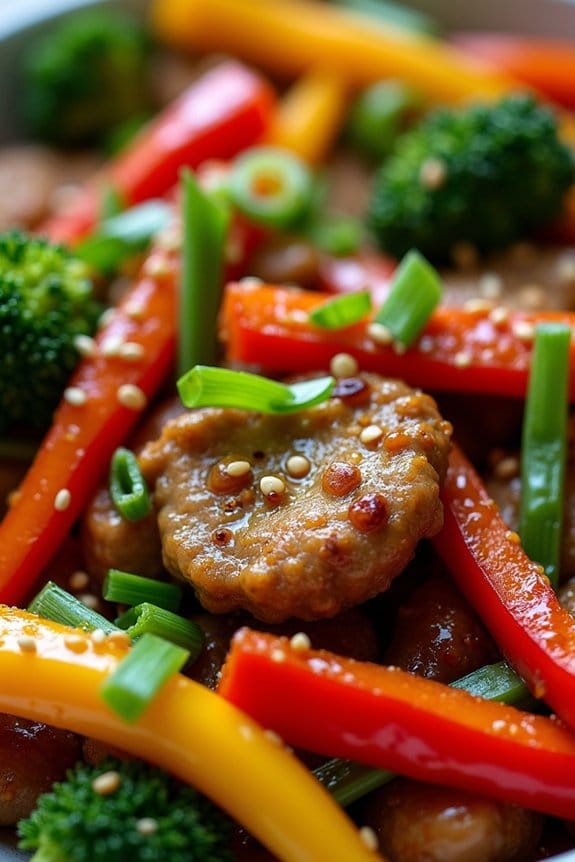 healthy asian turkey stir fry